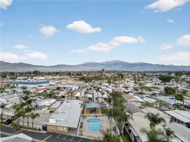 Community pool, clubhouse, playground overview