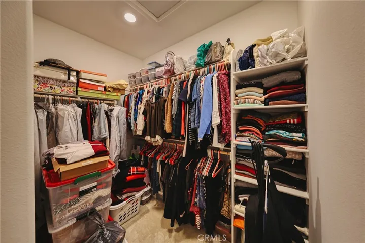 Master walk-in closet
