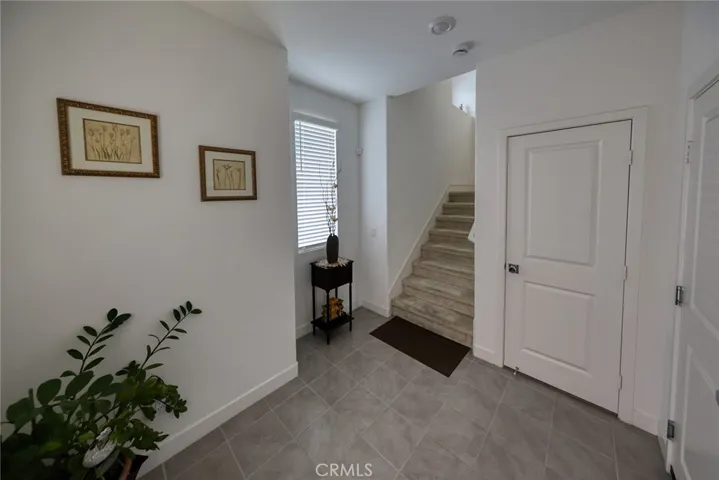 Main entry leading to stairs
