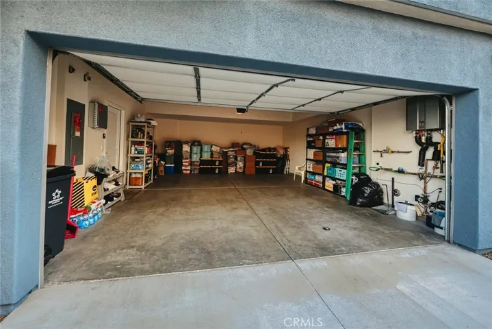 Garage with instant water heater