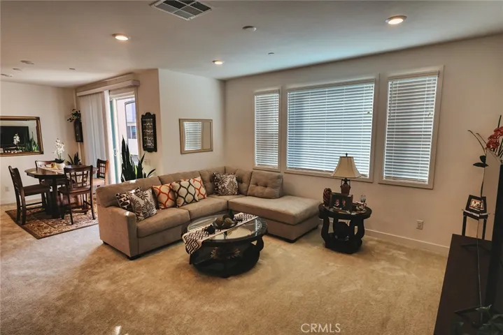 Living room facing to dining room