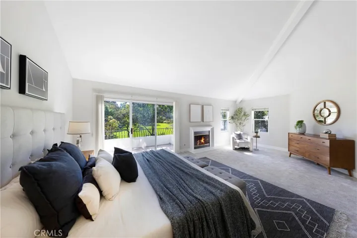 Primary bedroom with Green belt Views
