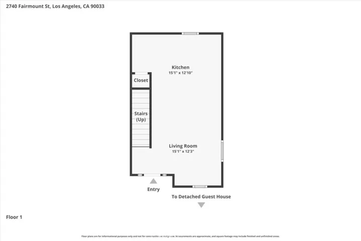 Back House Downstairs, access to private garage