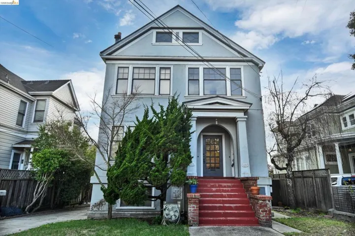 View of front of home featuring stucco siding