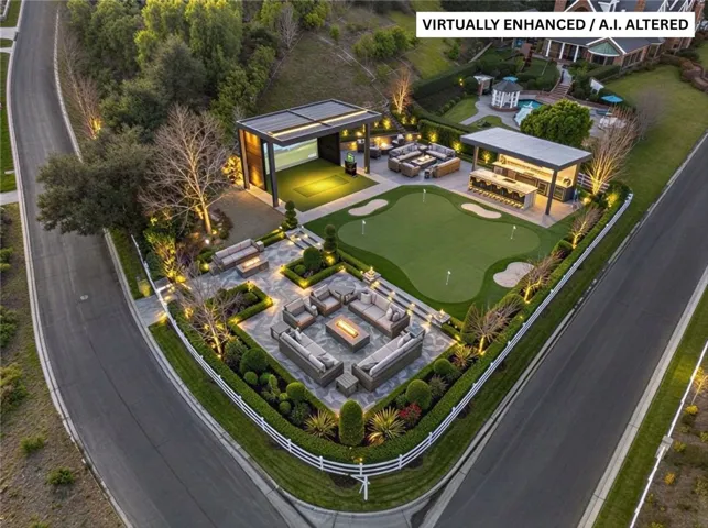 AI Virtually Edited | Potential Golf Simulator /Outdoor Kitchen area. BUYER TO VERIFY WITH HOA.