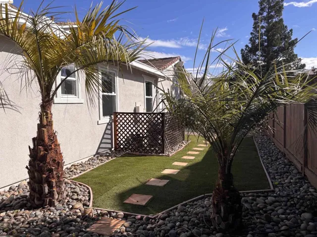 View of fenced yard