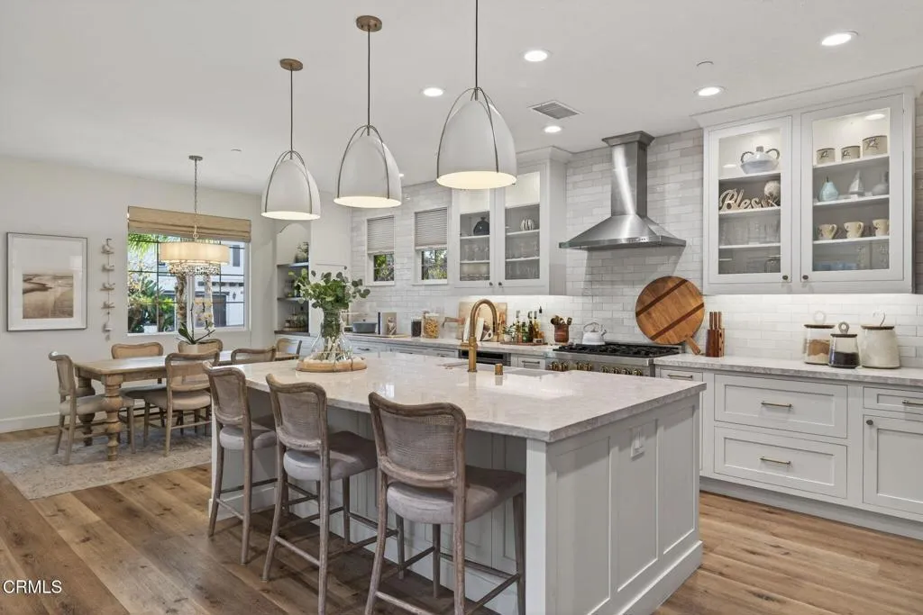 Kitchen toward dining