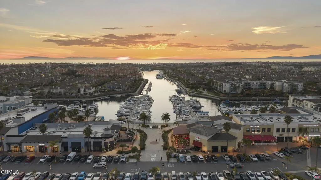 Nearby marina dining and retail