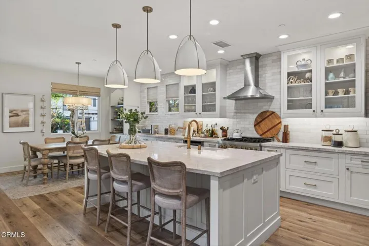 Kitchen toward dining