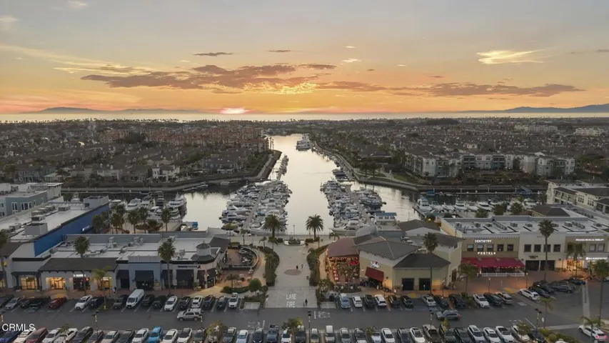 Nearby marina dining and retail