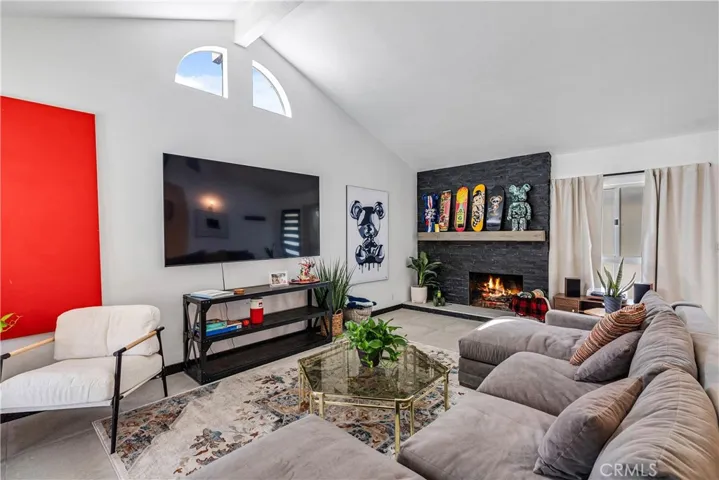 Fire virtually added to fireplace