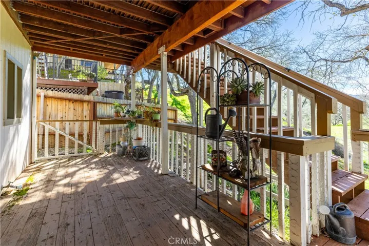 lower covered deck great for those hot sunny days to chill in the shade.