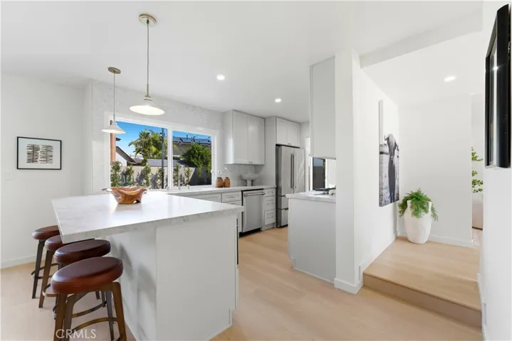 The beautifully updated kitchen.