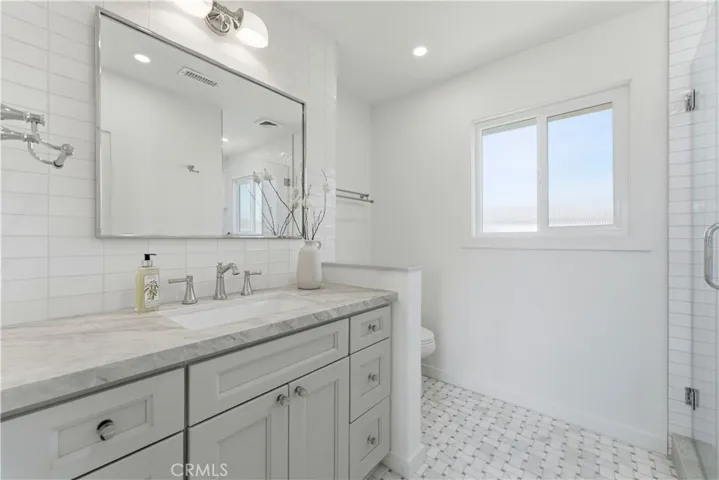 The primary bathroom.