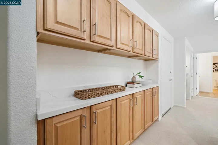 CUSTOM BUILT-IN BUFFET W/NEW COUNTERTOPS