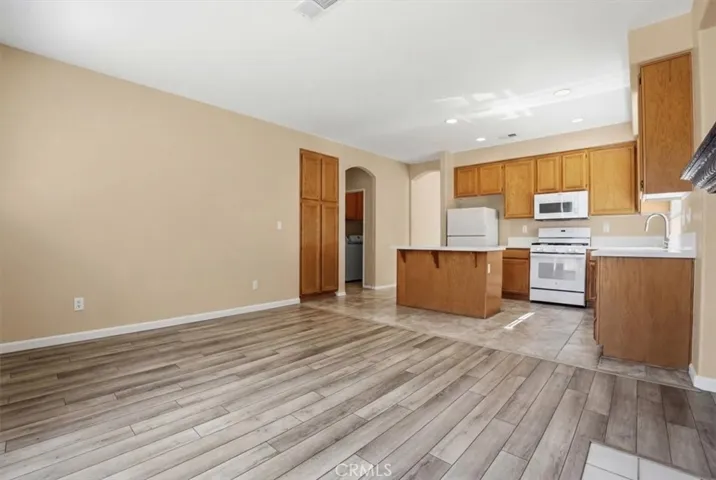 Kitchen open to family room