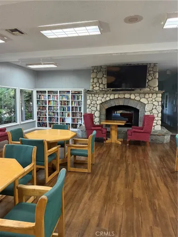 clubhouse with fireplace