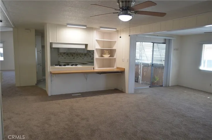 Large Living Room Slider to covered patio
