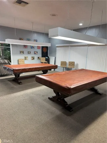 Pool tables in clubhouse