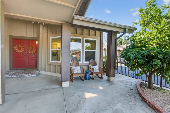 Double Door Entry and Courtyard
