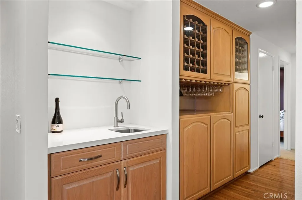 Built-in Shelves and Wine Bar