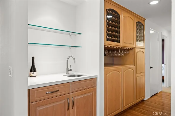 Built-in Shelves and Wine Bar