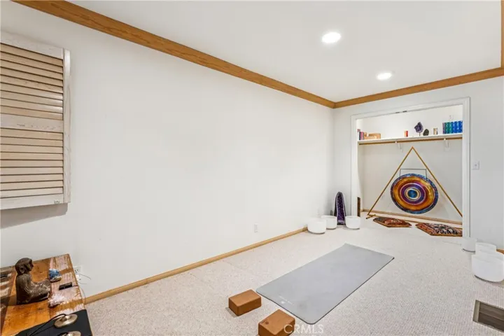 Bedroom 3 currently used as a meditation room