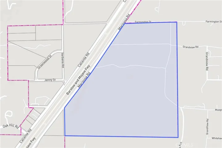 Property Boundary Outline: 123.35-Acre Regional Commercial (RC) Development Node along Mariposa Rd.