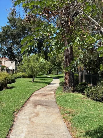 Walkway thru community from patio