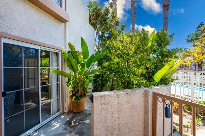 Sliding door to patio