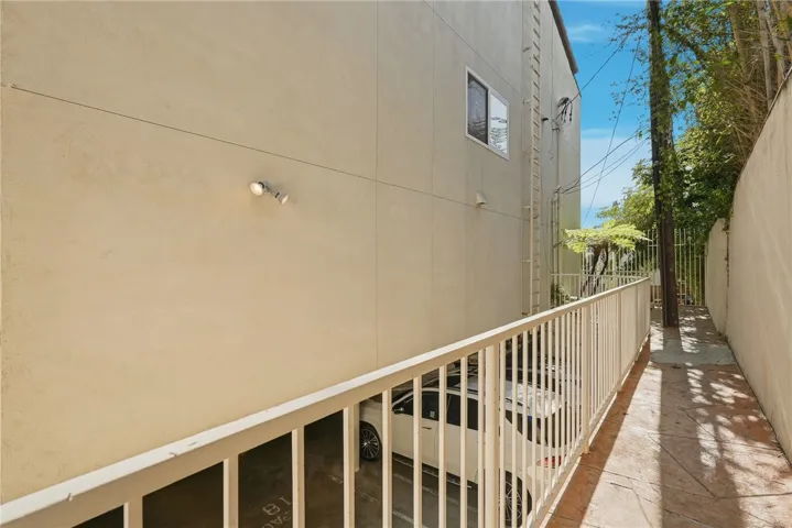 Path leading to garage