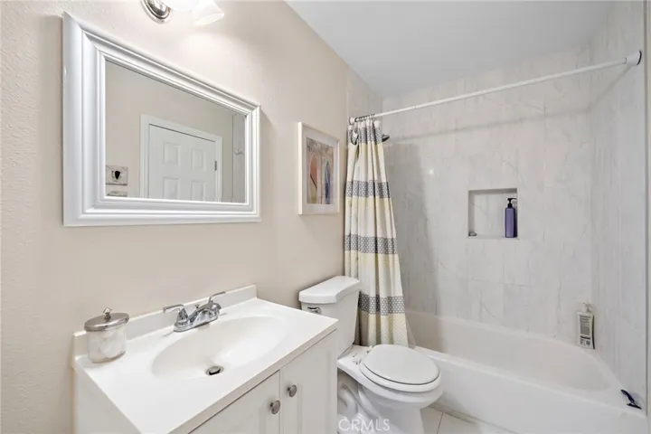 Upstairs bathroom with shower and tub