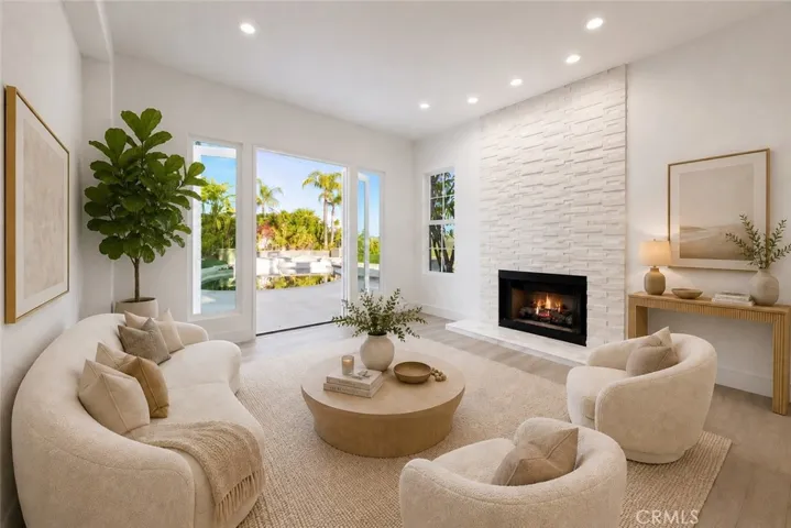 formal living room, virtually staged
