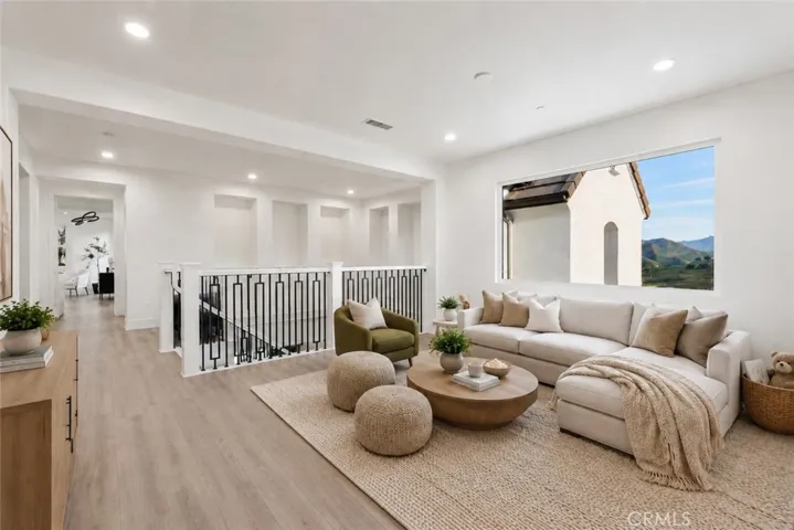 Second floor landing. Virtually staged