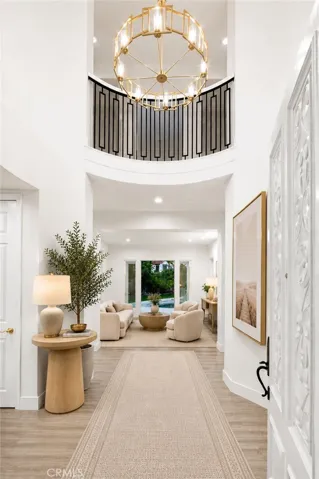 Entryway, virtually staged