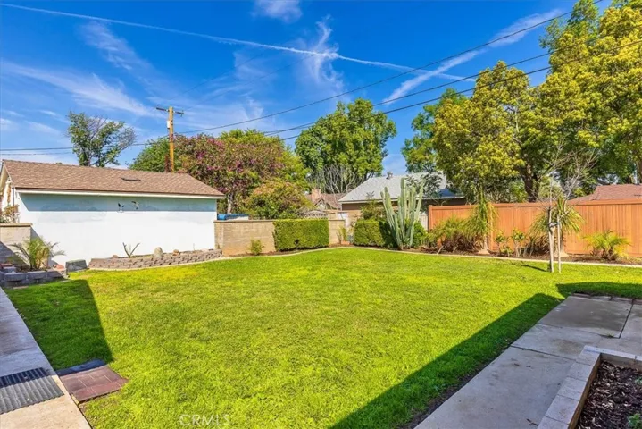 Large backyard