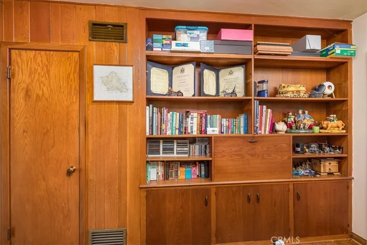 Hallway bookshelves
