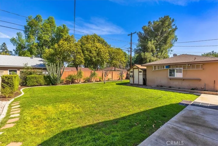 Another view of the large backyard
