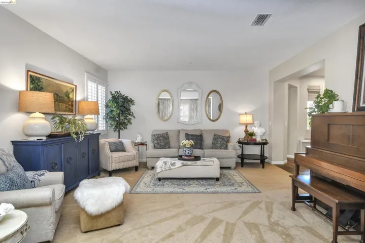 Living room with baseboards