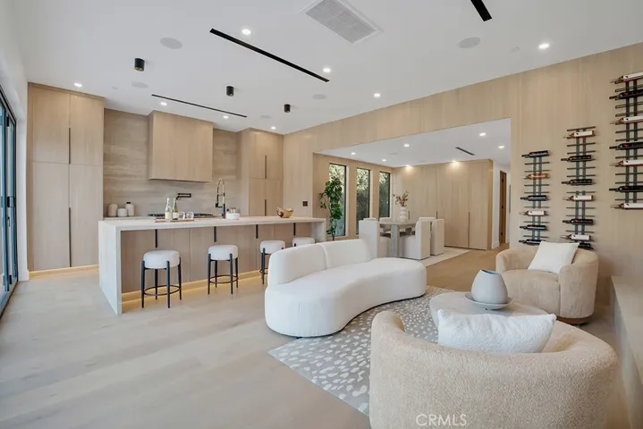 living room & kitchen