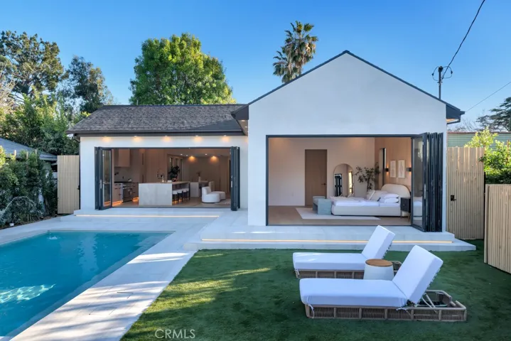 Pool Facing living room & master bedroom