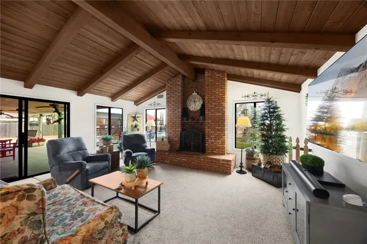 20. Family Room Large Fireplace