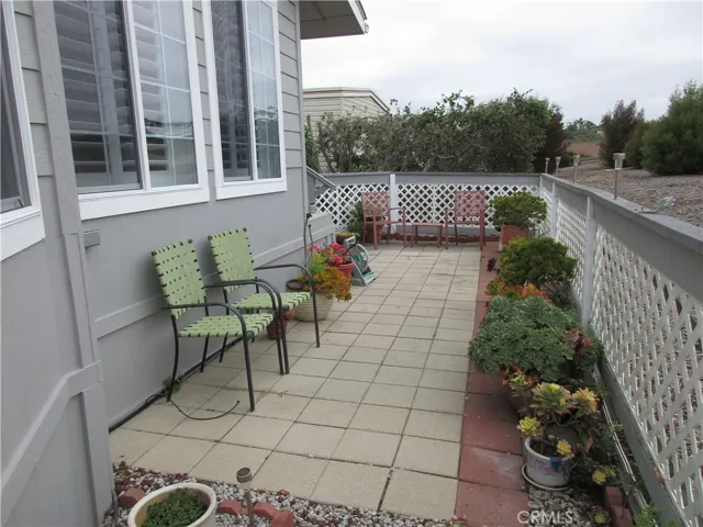Backyard Patio.