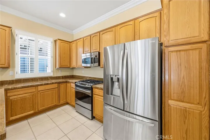 Kitchen with SS Appliances