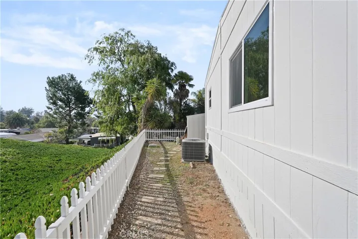 Back of home, there is a green space/green belt
