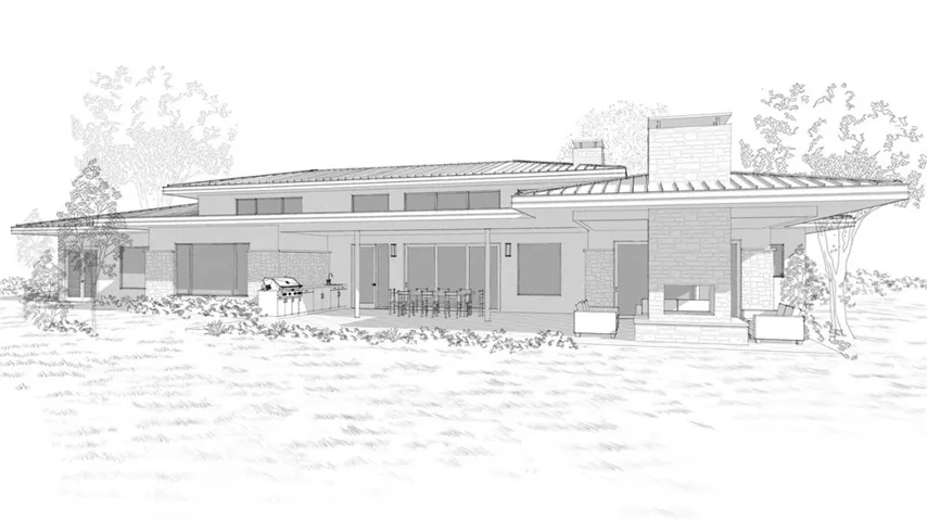 Plan 2 - Warm Contemporary - Rear