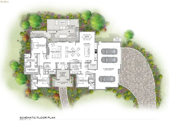 Plan 2 - 3,277 SF