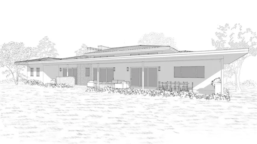 Plan 1 - Warm Contemporary - Rear