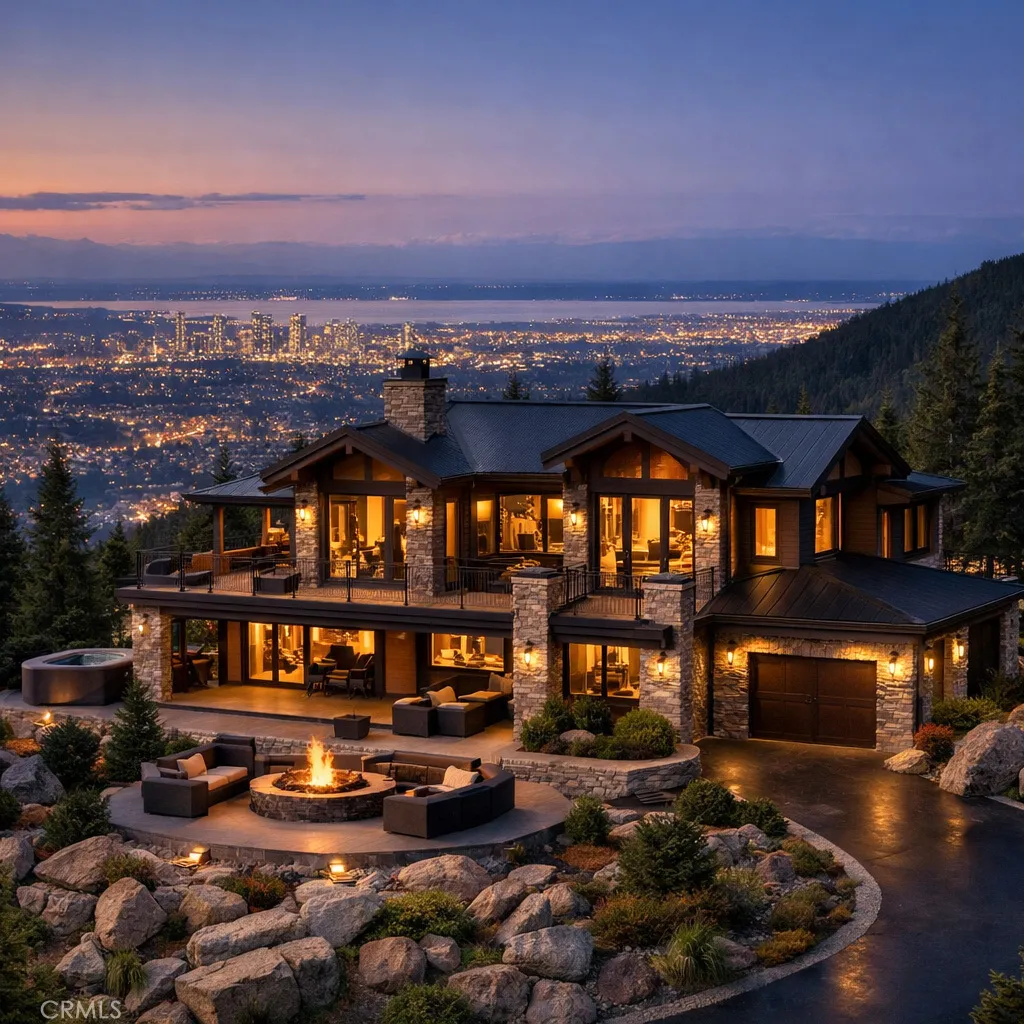 AI rendition of home in the mountains