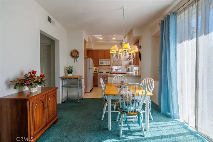 Dining Area Flows into the Kitchen